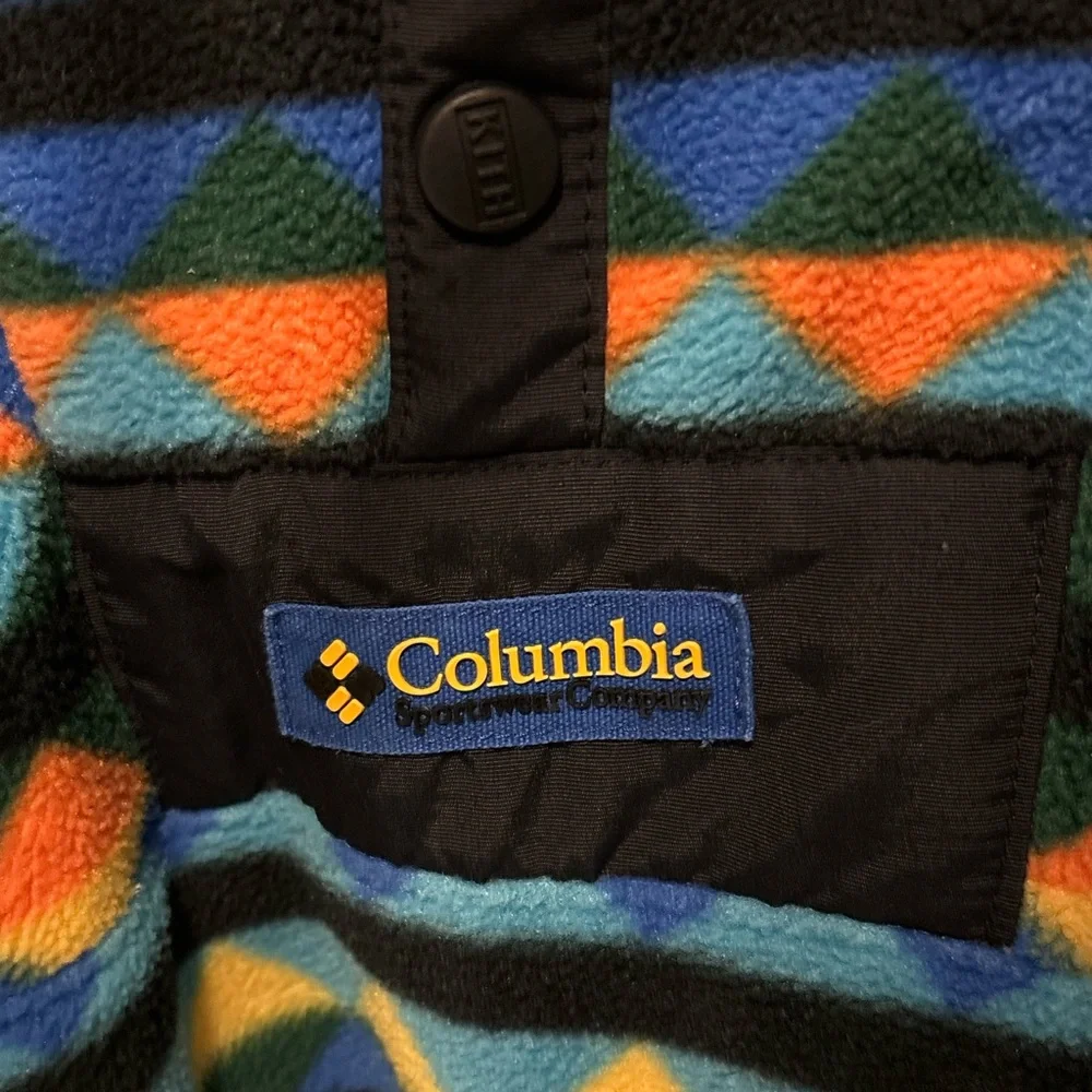 Kith X Columbia Powder Keg Fleece Exploration Pullover Large SS18 Multicolor - Picture 3 of 5
